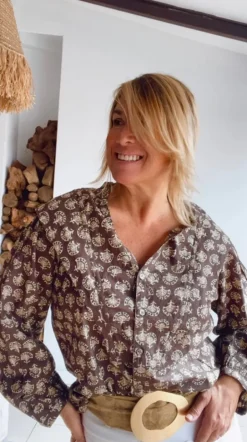 Blusa Andrea topo