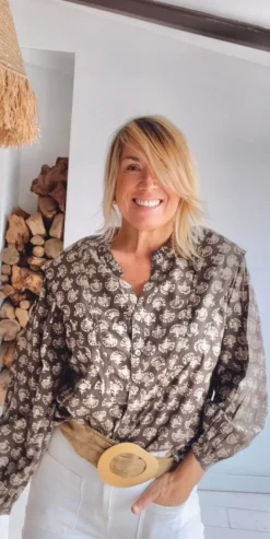 Blusa Andrea topo