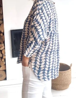 Camisa Alba azul