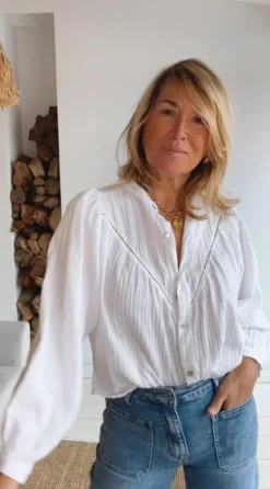 Camisa blanca algodón
