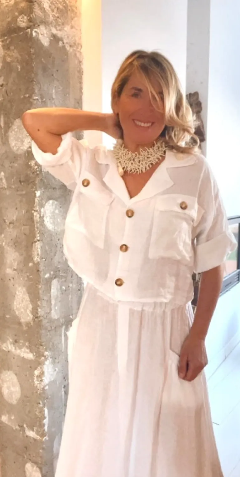 Camisa Malú blanca