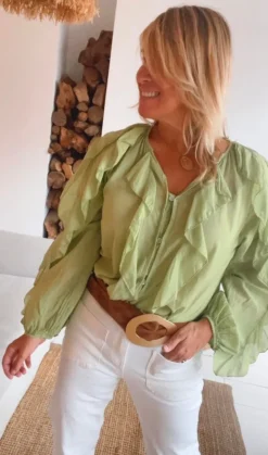 Camisa margarita verde