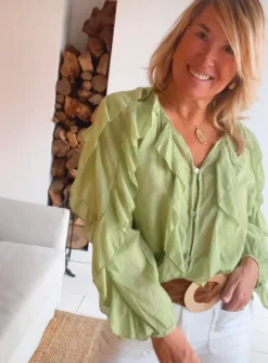 Camisa margarita verde