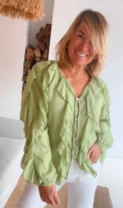 Camisa margarita verde