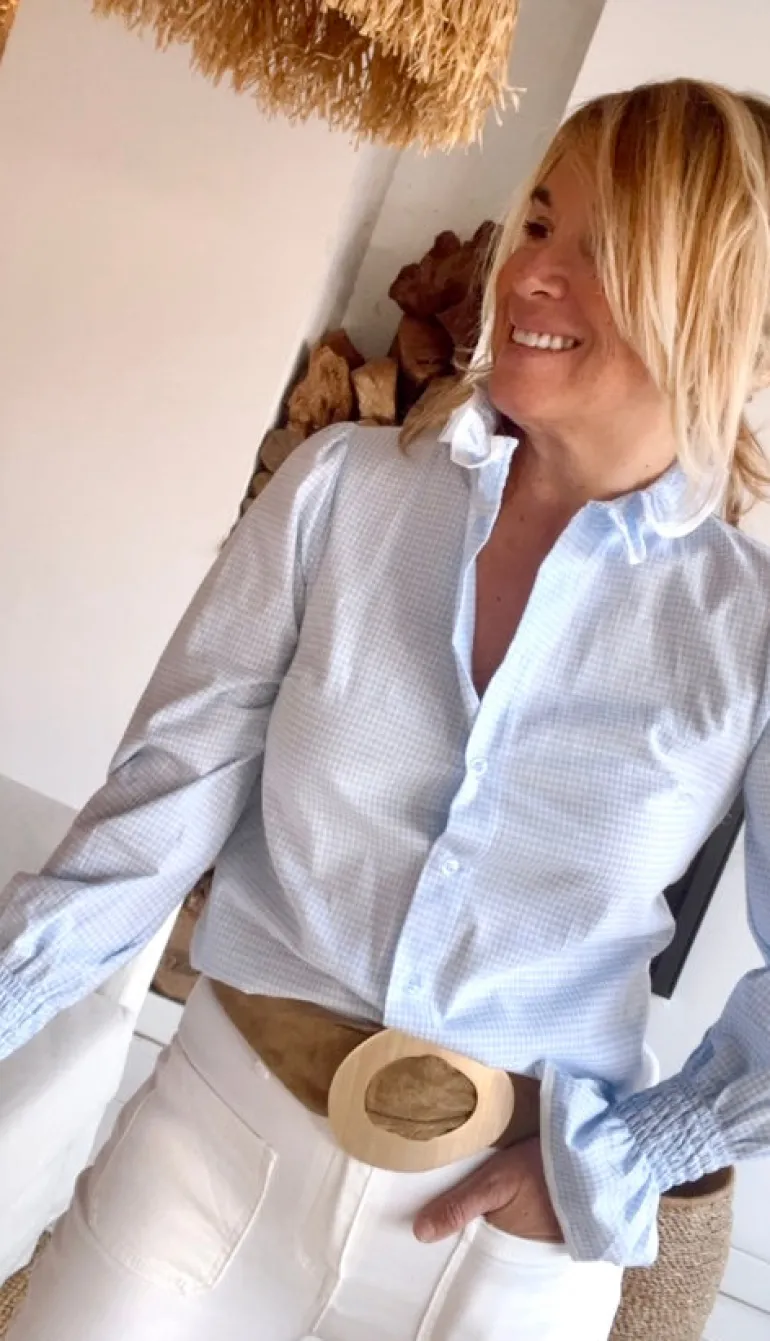 Camisa vichy azul