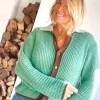 Chaqueta mykonos turquesa