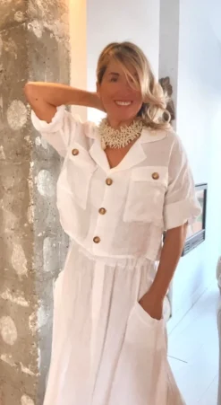 Falda Malú blanca
