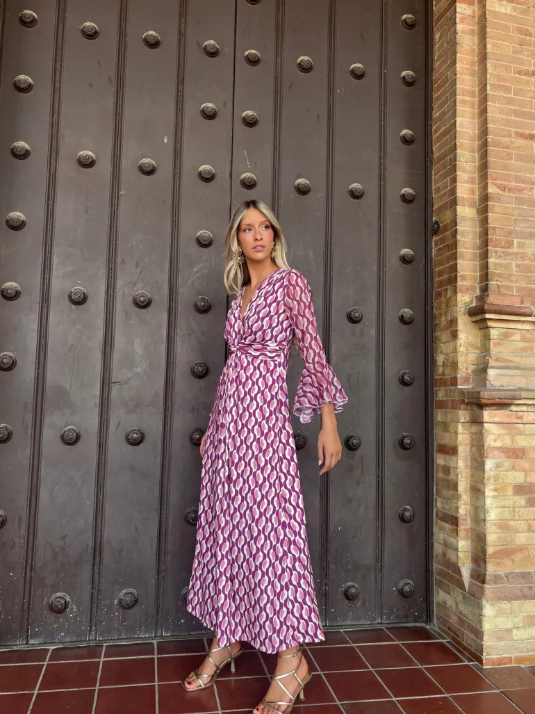 Vestido Bailma buganvilla (PREVENTA)