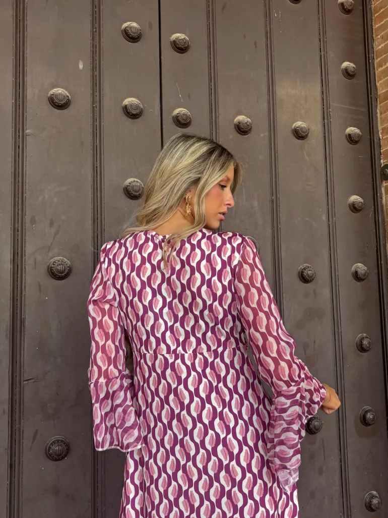 Vestido Bailma buganvilla (PREVENTA)